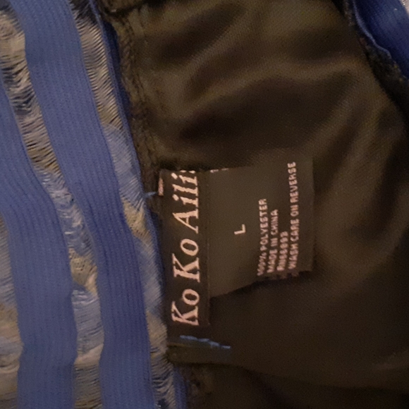 Koko Ailis, Juniors size L, 100% polyester, lined, royal blue skirt. - Picture 5 of 9